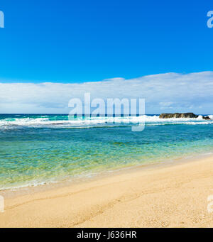 Gris Strand am Tageszeit. Mauritius. Stockfoto