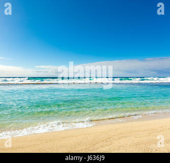 Gris Strand am Tageszeit. Mauritius. Stockfoto