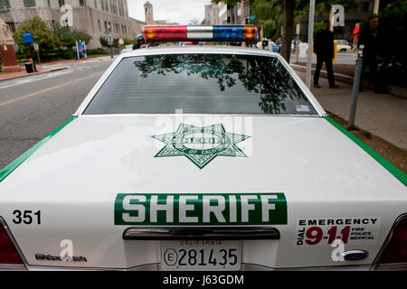 Vintage San Diego County Polizei Auto - USA Stockfoto