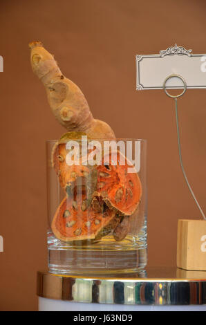 Glas Ingwer und Bael trocken im Spa. Stockfoto