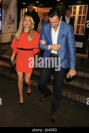 Sylvie Meis feiert Geburtstag und die Auseinandersetzung mit Charbel Aouad in Hamburg.  D: Sylvie Meis, Charbel Aouad wo: HAMBURG, Deutschland bei: Kredit-15. April 2017: Starpress/WENN.com Stockfoto