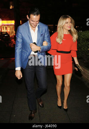 Sylvie Meis feiert Geburtstag und die Auseinandersetzung mit Charbel Aouad in Hamburg.  D: Sylvie Meis, Charbel Aouad wo: HAMBURG, Deutschland bei: Kredit-15. April 2017: Starpress/WENN.com Stockfoto