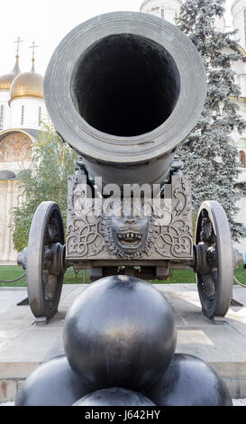 Zarenkanone im Kreml. Moskau. Russland Stockfoto