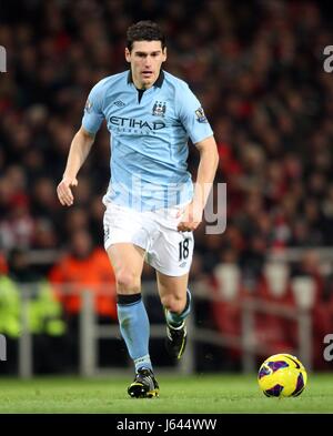 GARETH BARRY MANCHESTER CITY FC LONDON ENGLAND UK 13. Januar 2013 Stockfoto