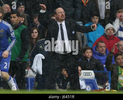 RAFAEL BENITEZ CHELSEA V ARSENAL LONDON ENGLAND UK 20. Januar 2013 Stockfoto