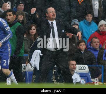 RAFAEL BENITEZ CHELSEA V ARSENAL LONDON ENGLAND UK 20. Januar 2013 Stockfoto