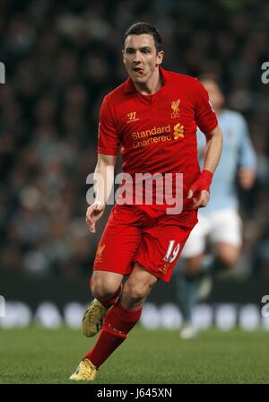 STEWART DOWNING LIVERPOOL FC ETIHAD STADIUM MANCHESTER ENGLAND 3. Februar 2013 Stockfoto