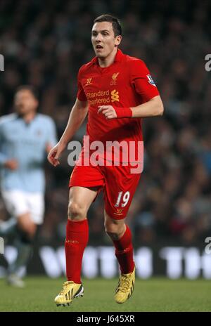 STEWART DOWNING LIVERPOOL FC ETIHAD STADIUM MANCHESTER ENGLAND 3. Februar 2013 Stockfoto