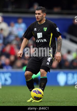 BRADLEY JOHNSON NORWICH CITY FC LONDON ENGLAND UK 2. Februar 2013 Stockfoto