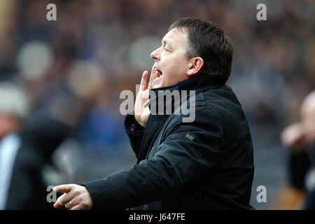 BILLY DAVIES NOTTINGHAM FORES HULL CITY V NOTTS Wald KC STADIUM HULL ENGLAND 16. März 2013 Stockfoto