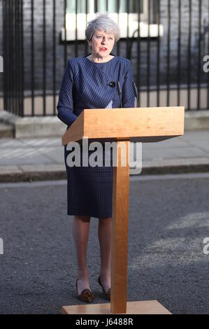 Vereinigtes Königreich Prime Minister Theresa May ruft eine allgemeine Wahl am 8. Juni 2017 stattfinden Featuring: Theresa kann wo: London, Vereinigtes Königreich bei: 18. April 2017 Credit: WENN.com Stockfoto