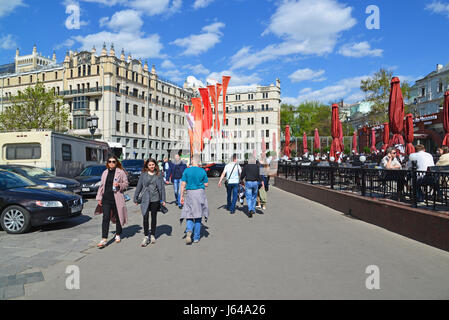 Moskau, Russland - Mai 07.2017. Überblick über den Platz der Revolution Stockfoto