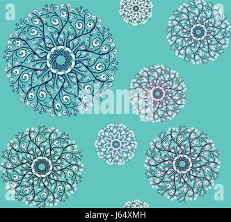 Dekorative Runde floraler Hintergrund. Stock Vektor