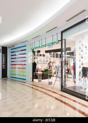 Vereinigte Farben von Benetton Shop, Malaysia Stockfoto
