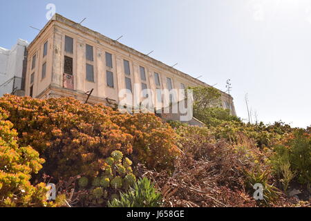 Alcatraz-Gefängnis in der Nähe von San Francisco Stockfoto