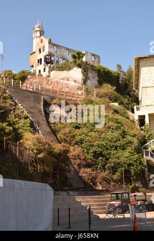 Alcatraz-Gefängnis in der Nähe von San Francisco Stockfoto