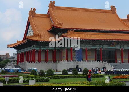 Tempel in der Memorial Hall in Taipeh, Taiwan Stockfoto