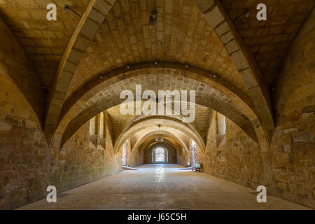 Frankreich, Aude, Narbonne, Fontfroide Abbey, Ruelle des Convers Stockfoto