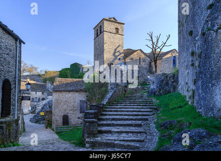 Frankreich, Aveyron, Grands Causses Naturpark, UNESCO-Weltkulturerbe, La Couvertoirade, gekennzeichnet Les Plus Beaux Villages de France Stockfoto