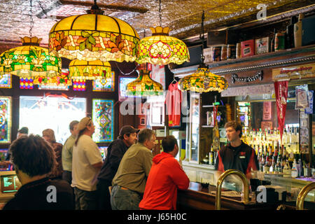 Michigan, MI, mich, Upper Midwest, Saginaw County, Frankenmuth, Tiffany's Food and Spirits, Restaurant Restaurants Essen Essen Essen Essen gehen Cafe Cafes Bistro, b Stockfoto