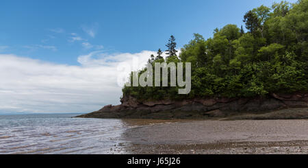 Malerische Aussicht auf die Bay Of Fundy, Fundy National Park, Alma, New Brunswick, Kanada Stockfoto