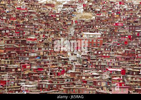 Wuming Buddhist College von Seda County, Sichuan Provinc, China Stockfoto