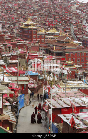 Wuming Buddhist College von Seda County, Sichuan Provinc, China Stockfoto