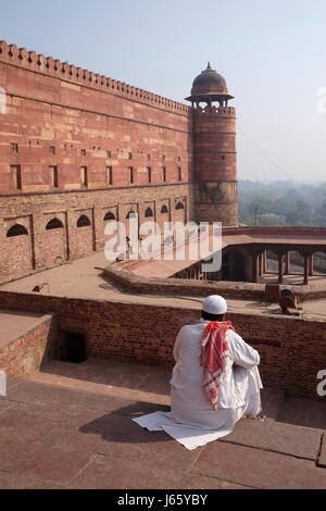 Historische Stadt, gebaut von Mughal Kaiser Akbar in Fatehpur Sikri, Uttar Pradesh, Indien am 15 Februar 201 Stockfoto