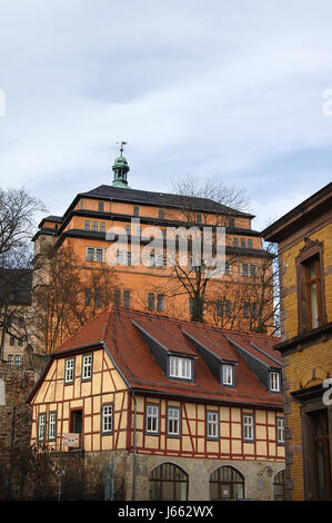 alte Stadt Sightseeing Thüringen Gebäude von historischer Bedeutung Berg Schloss Stockfoto