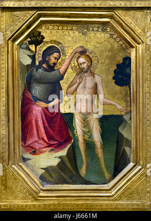 Die Taufe Christi 1387-8, vermutlich von Lorenzo Monaco aktiv 1399; starb 1423 oder 1424 Italien Italienisch Stockfoto