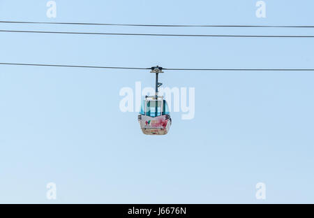 CONSTANTA, Rumänien - 16. September 2016: Gondelbahn von Mamaia in der Nähe von Schwarzes Meer Küste. Stockfoto