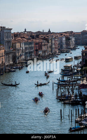 Areal Blick auf den Canal Grande in Venedig, Itay Stockfoto