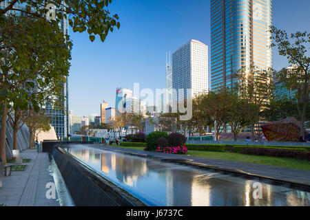 Dachgarten des International Finance Centre (IFC), Central, Hong Kong, China Stockfoto