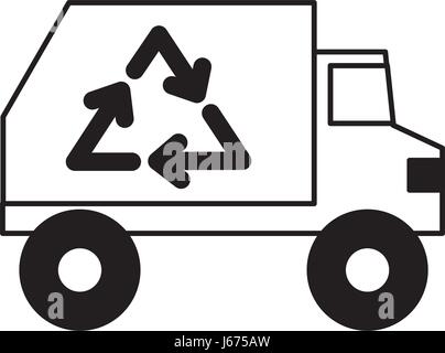 LKW-Symbol Papierkorb Stock Vektor