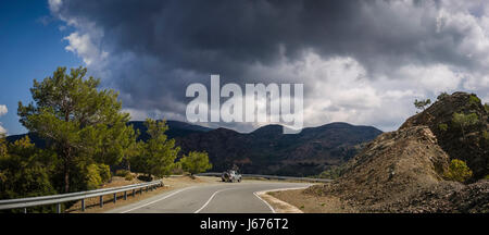 Tour durch das Troodos-Gebirge, Zypern. Stockfoto