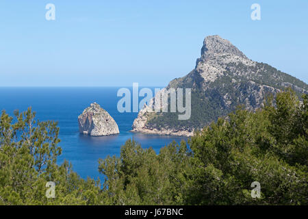 Klippen, die Halbinsel Formentor, Mallorca, Spanien Stockfoto