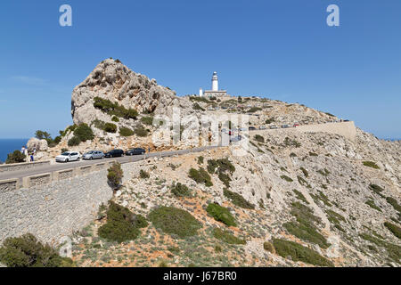 Leuchtturm auf der Halbinsel Formentor, Mallorca, Spanien Stockfoto