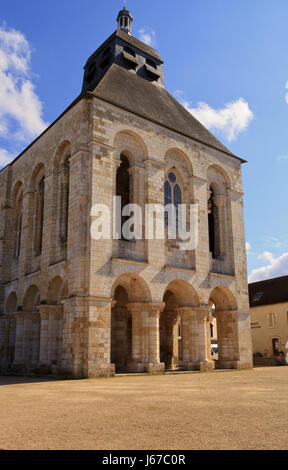 Die Veranda Turm von Fleury Abtei Saint-Benoît-Sur-Loire, Frankreich Stockfoto