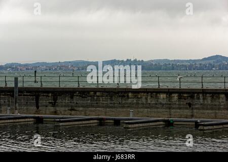 Seebühne (Amphitheater in Bregenz, Österreich) am Bodensee Stockfoto