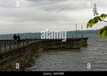 Seebühne (Amphitheater in Bregenz, Österreich) am Bodensee Stockfoto