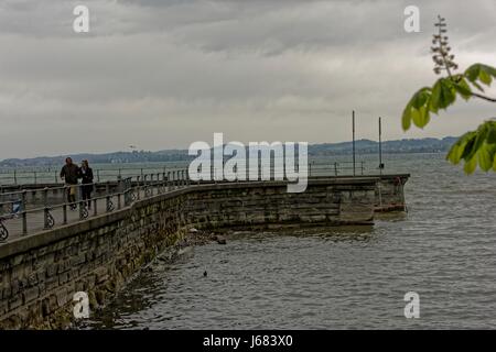 Seebühne (Amphitheater in Bregenz, Österreich) am Bodensee Stockfoto