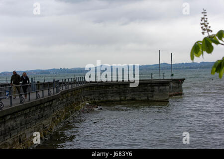 Seebühne (Amphitheater in Bregenz, Österreich) am Bodensee Stockfoto