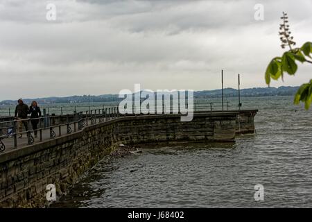 Seebühne (Amphitheater in Bregenz, Österreich) am Bodensee Stockfoto