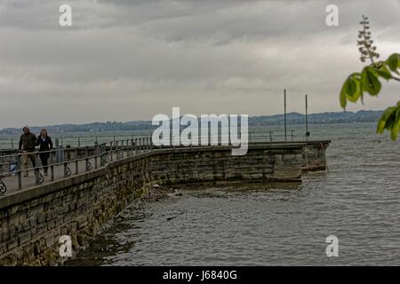 Seebühne (Amphitheater in Bregenz, Österreich) am Bodensee Stockfoto