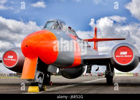 Martin Baker Gloster Meteor T7 Stockfoto