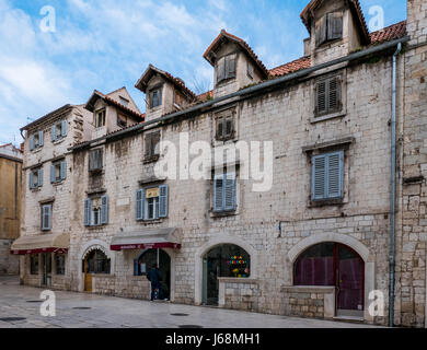 Split, Kroatien - Split 26. März 2016 - Altstadt, Kroatien. Stockfoto