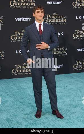 Hollywood, CA, USA. Mai 2017. 18. Mai 2017 - Hollywood, Kalifornien - Brenton Thwaites. Disneys „Pirates of the Caribbean: Dead Men Tell No Tales“-Premiere in Los Angeles im Dolby Theatre. Foto: AdMedia Credit: AdMedia Stockfoto
