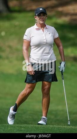 Williamsburg, Virginia, USA. 20. Mai 2017. Cristie Kerr während der dritten Runde der Meisterschaft Kingsmill über dem Flusslauf Kingsmill Resort in Williamsburg, Virginia. Justin Cooper/CSM/Alamy Live-Nachrichten Stockfoto