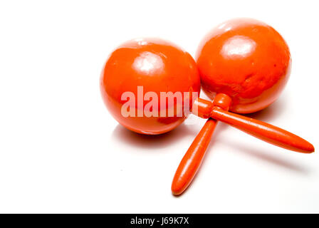 Musik musikalische Percussion aus Holz Kürbis Maßnahme Instrument Methode Investitionen Stockfoto