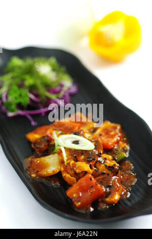 Fried Chicken mit süßen und sauren Pattaya-sauce Stockfoto